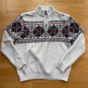 Izod Fair Isle pattern knit sweater